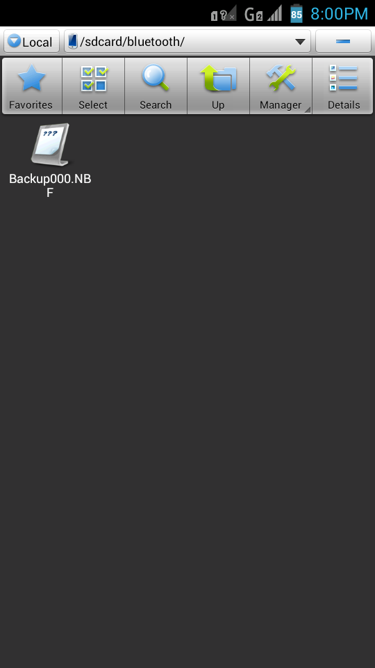 Share using Bluetooth