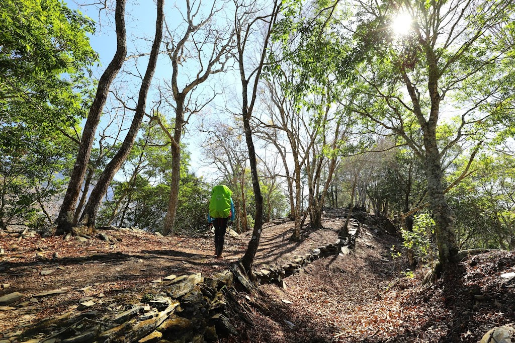 關門古道西段與卡社山稜線重疊的部分