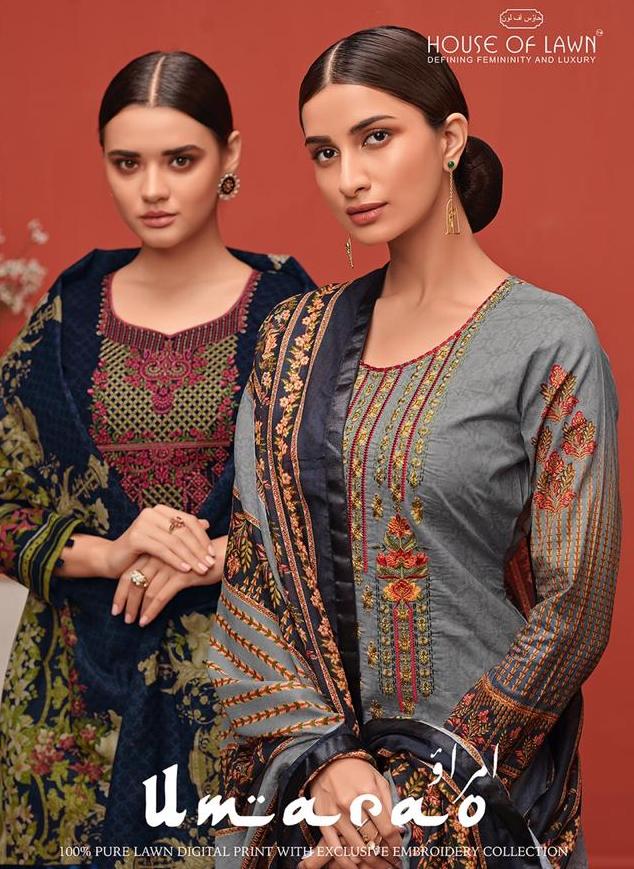 House Of Lawn Umarao  Salwar Kameez Collection Wholesale At Diwan Fashion Surat