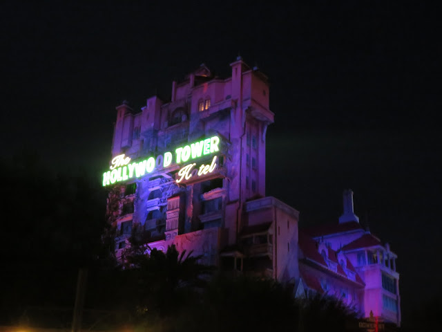 Hollywood Tower Hotel Tower of Terror At Night Disney's Hollywood Studios
