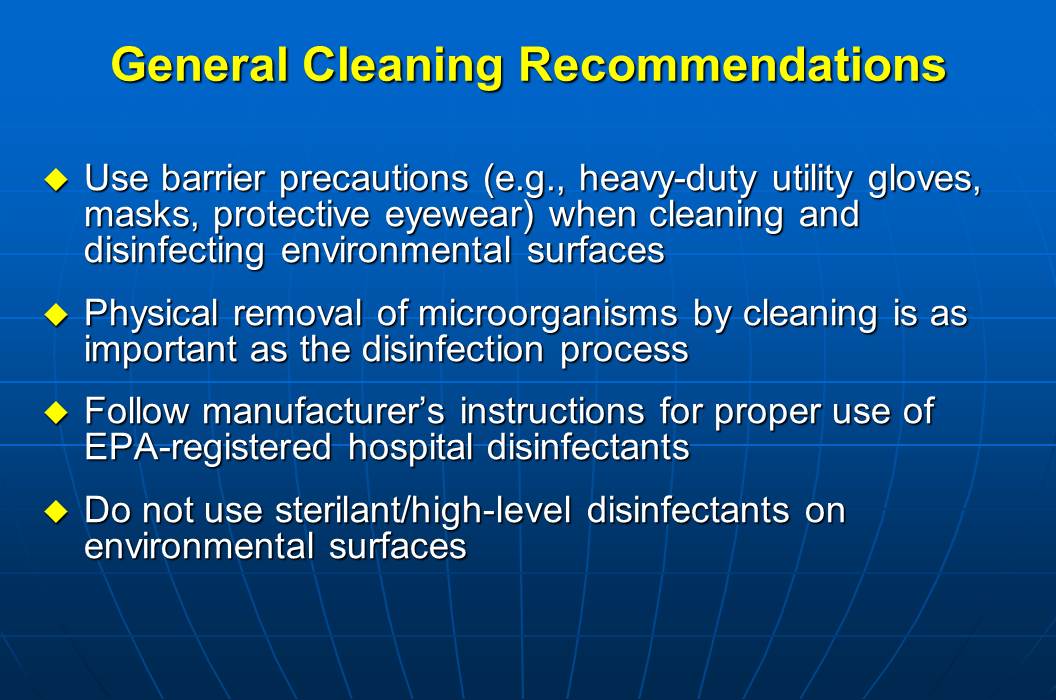 Dentistry Infection control guidelines