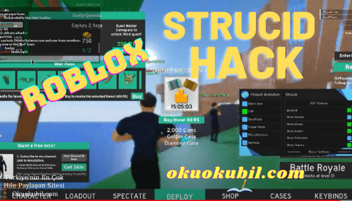 Roblox Strucid Hack Script Beta, ESP, Wallhack Hilesi İndir 2021
