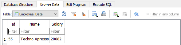 How to insert data in Table of SQLite3 Database using Python