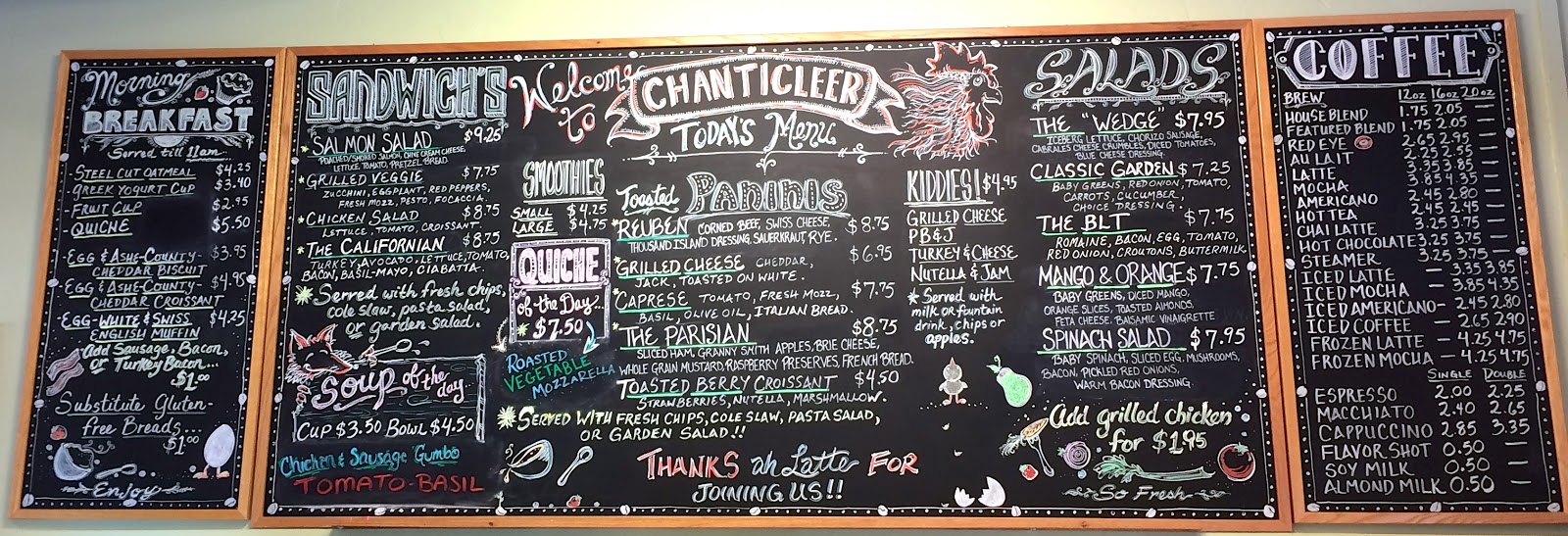 Chanticleer Restaurant Review Cary, NC Blue Skies for Me Please