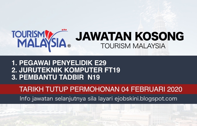 Jawatan Kosong Tourism Malaysia 2020