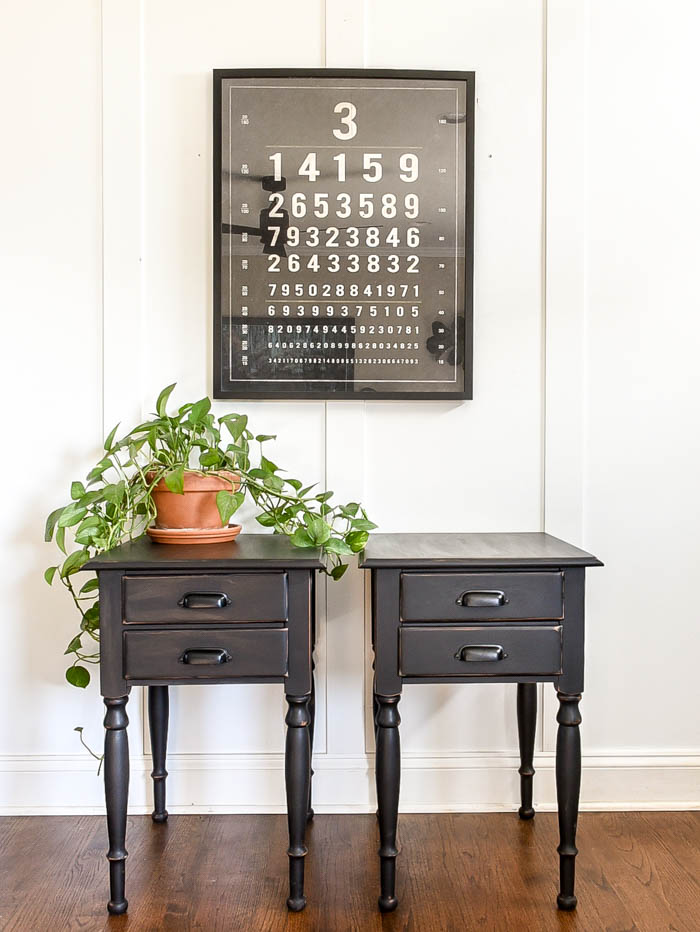 Drop Leaf Table Makeover Before and After Little House of Four