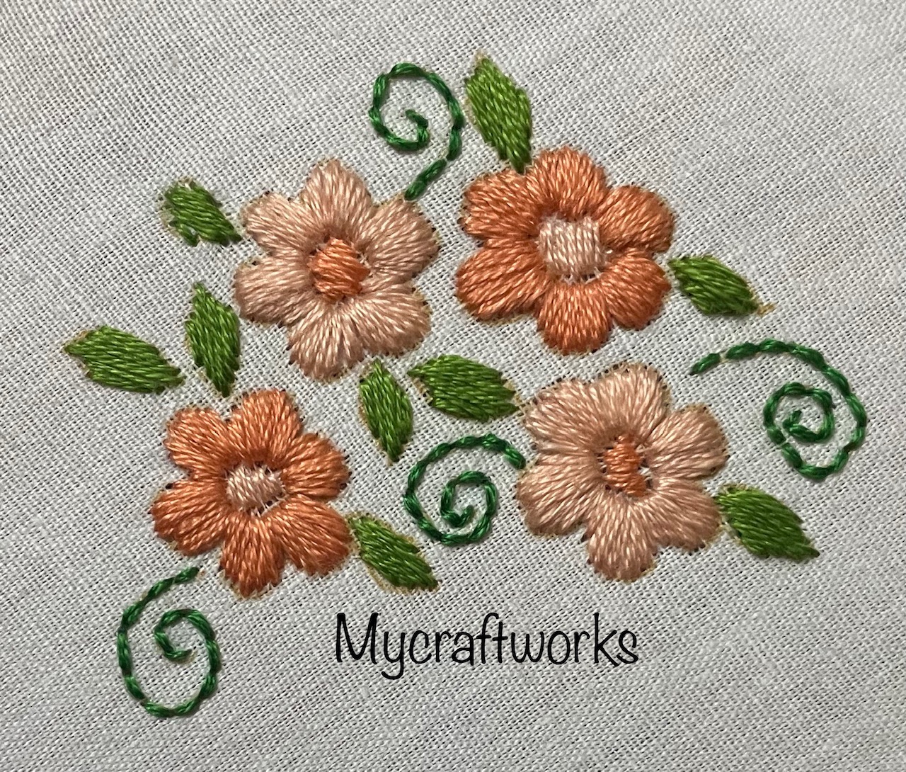 MY CRAFT WORKS Embroidery Design  Satin Stitch