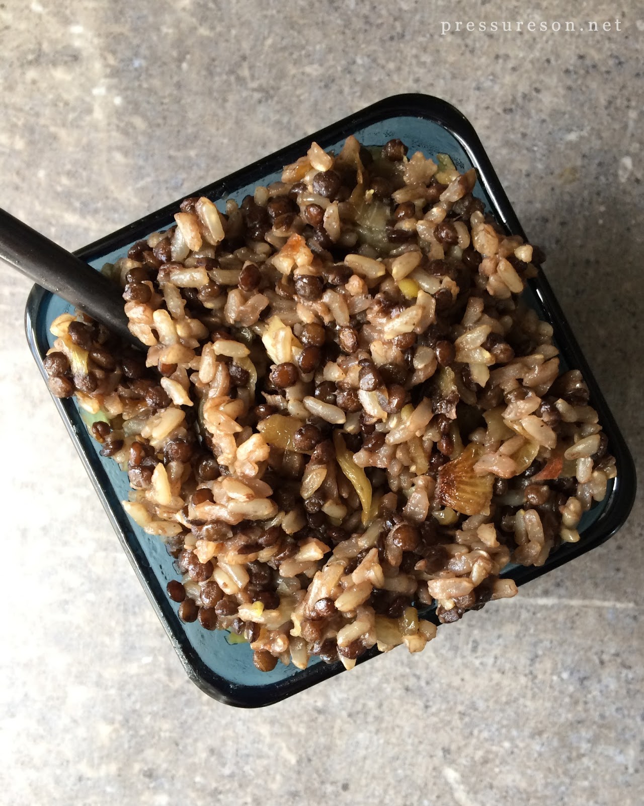 Mujadara (pressure cooker) Fit Happy Foodie