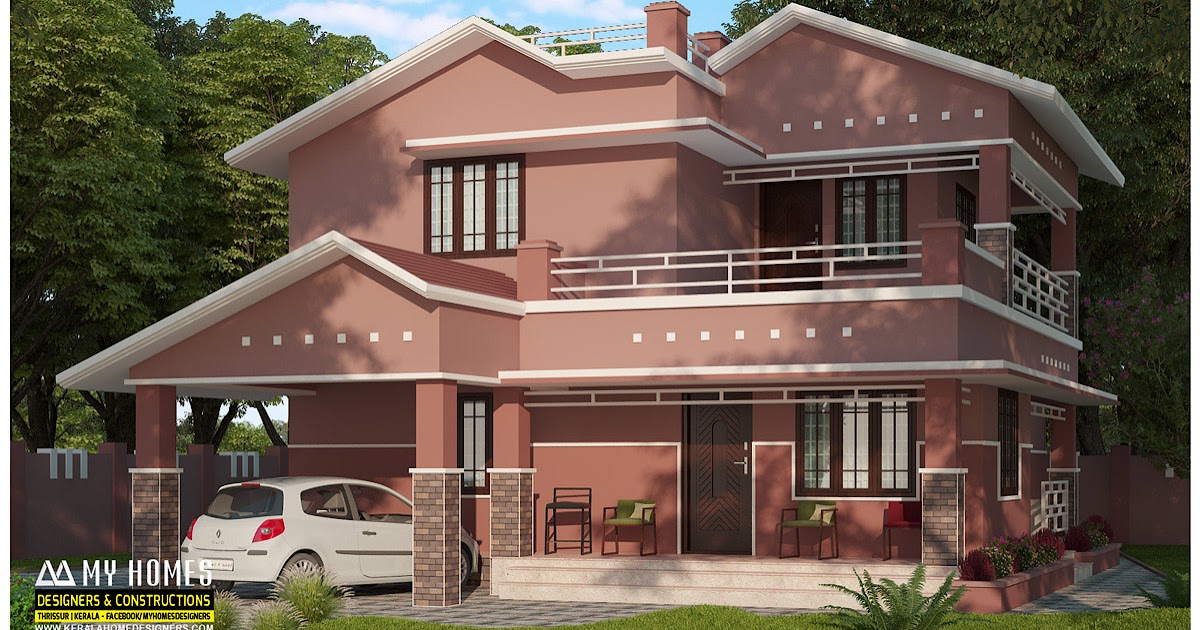 Stylish Kerala Home Design with 4 Bedrooms in 2485 Sq ft - Kerala Home