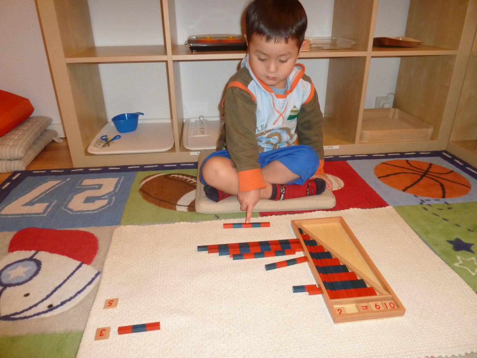 Family FECS: Montessori Activity: Matching Numerals To Number Rods