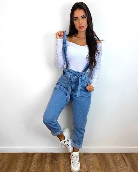 macacao de calca jeans