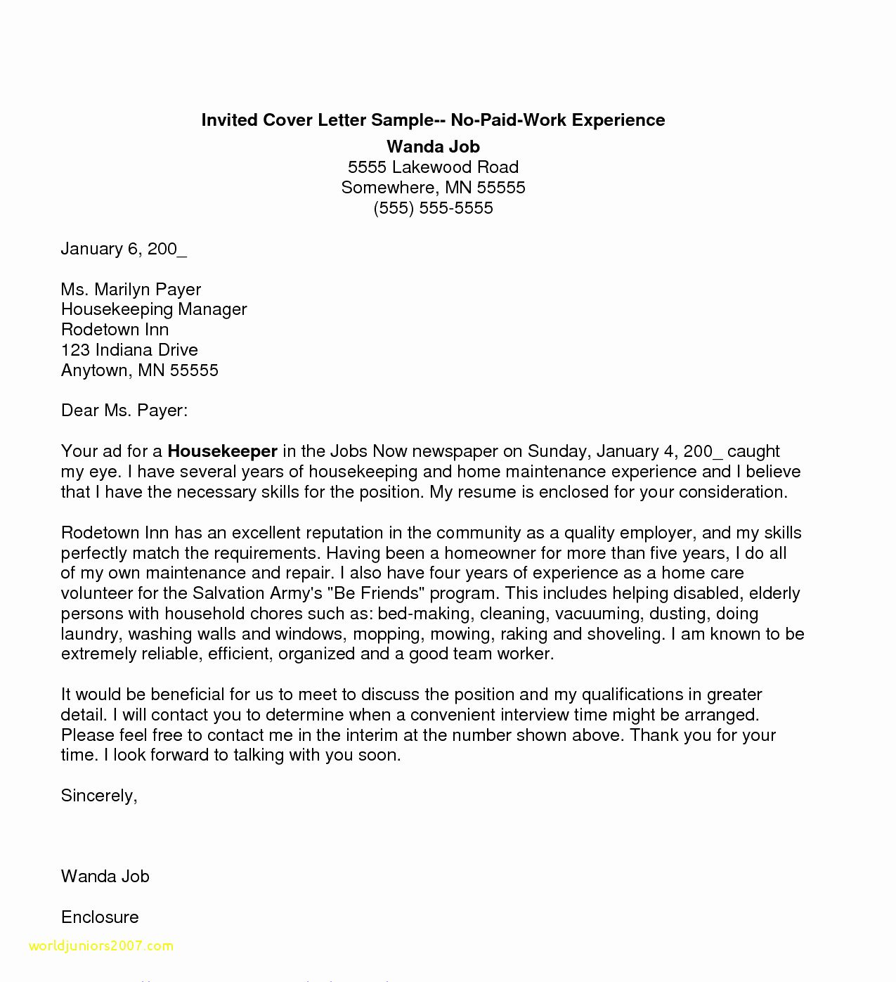 cover letter for auditing internship with no experience