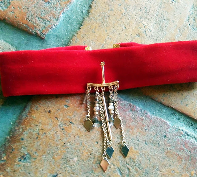 diy-necklace-red-velvet-Choker-collier diy-necklace-red-velvet-Choker-collier