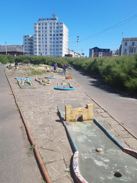 Princess Parade Crazy Golf course in Blackpool 2019. Photo by Blackpool Fulfilling Lives