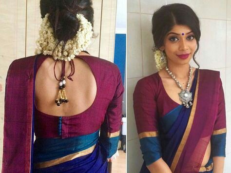 Size latest saree blouse designs front and back pay