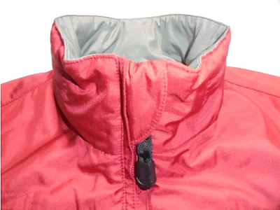 スタンドカラー 襟前上部チンガード フロントジッパー引き手プルタブ スタンドカラー 襟前上部チンガード フロントジッパー引き手プルタブ