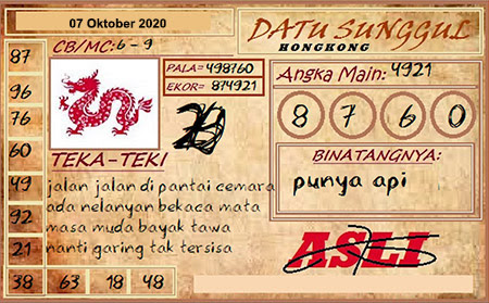Pred Hk Rabu 07 Oktober 2020 Pred Togel Hongkong Hk Malam Ini