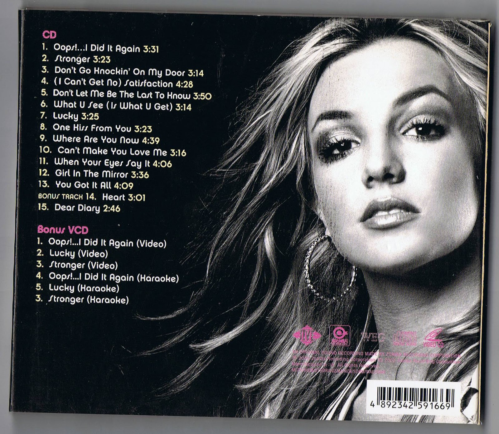 Britney Spears Collection: Oops!...I Did It Again [Hong Kong Special ...