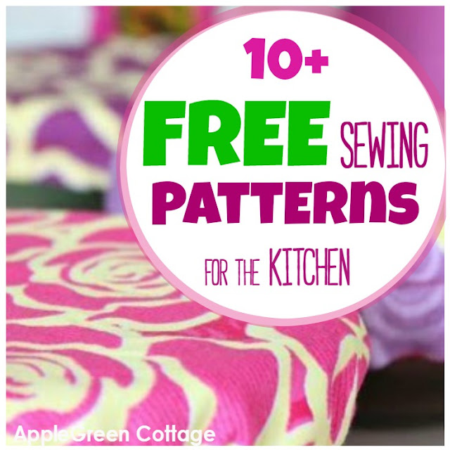 10+ Handy And Free Sewing Patterns for the Kitchen AppleGreen Cottage