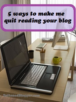 why I quit reading your blog