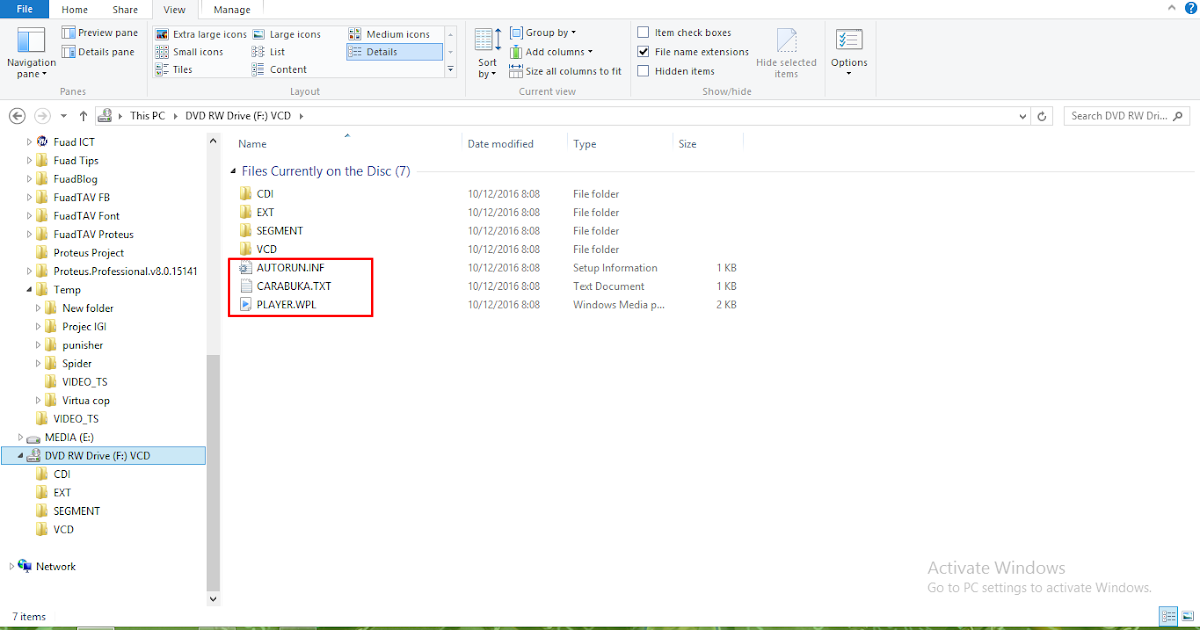 Cara Extract VCD Original yang diproteksi ~ FUADI HUSEIN