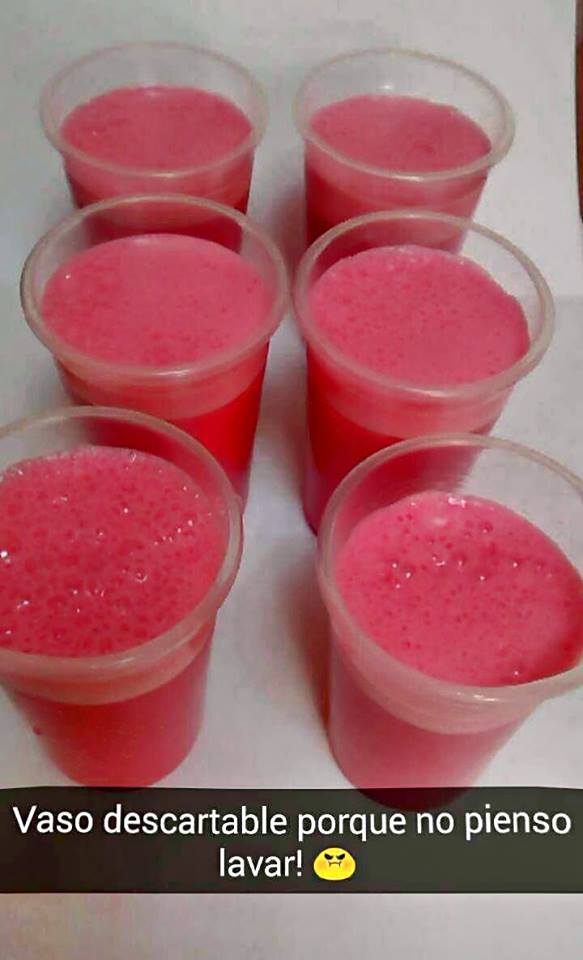 El blog de Shaniqua. Gelatina batida de fresas