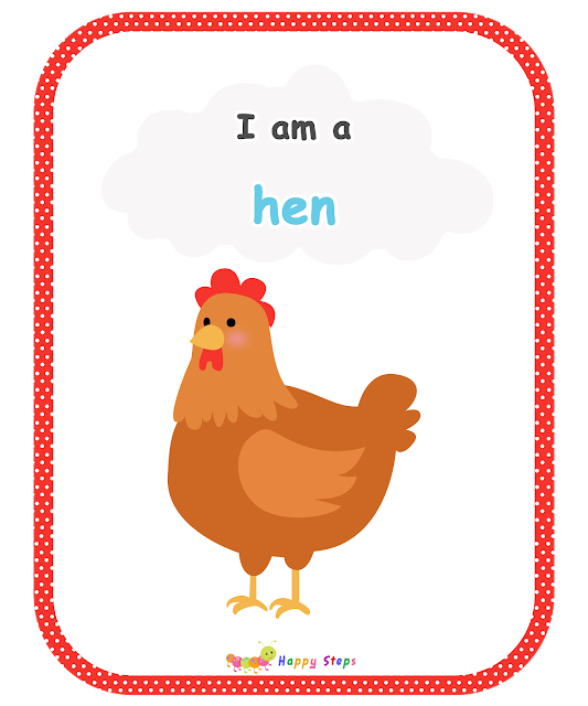 Guessing Game for Kids -  Who am I - I am a hen