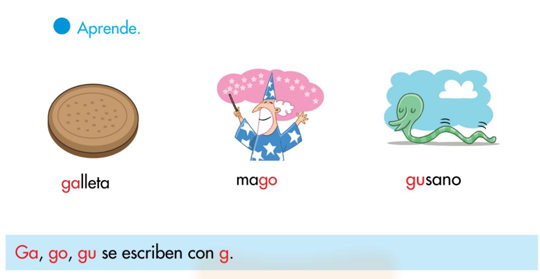 Maestra de Primaria: Ga, Go, Gu, Gue, Gui, Güe, Güi.