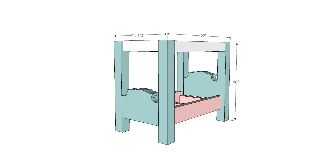  Aloha: Plans are up on Ana White's site for the Canopy Doll Bed