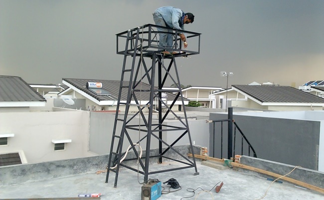Menara toren air Jaya Stainless (PT. Bumi Mataritama)