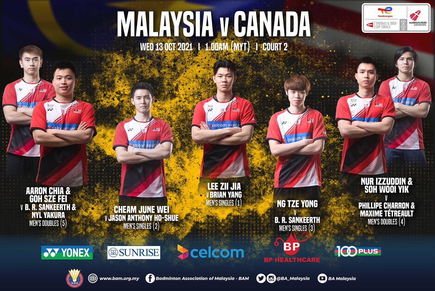 Piala thomas 2021 malaysia vs indonesia