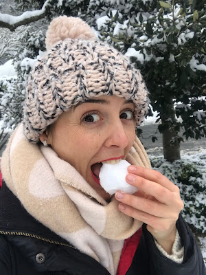 Nieve en La Concha de San Sebastian 