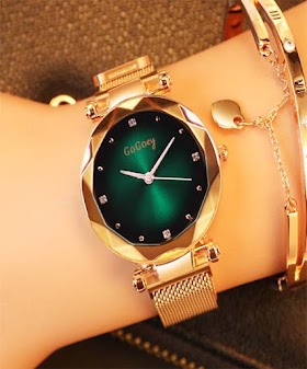 New Black Design Chain Strap Watch For Girls 2019