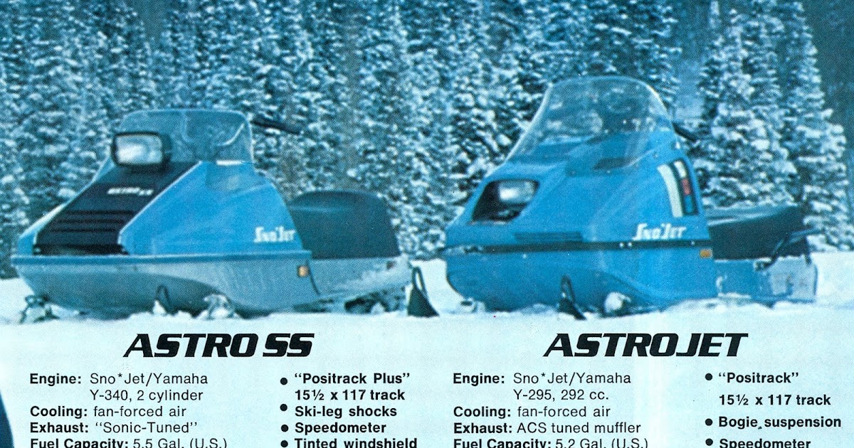 CLASSIC SNOWMOBILES OF THE PAST 1975 SNOJET ASTRO SNOWMOBILES