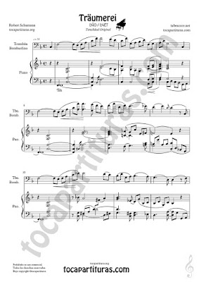  Trombón y Bombardino Partitura de Sheet Music for Trombone and Euphonium Music Scores PDF/MIDI Clave de Fa 
