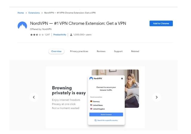 NordVPN Chrome Extension