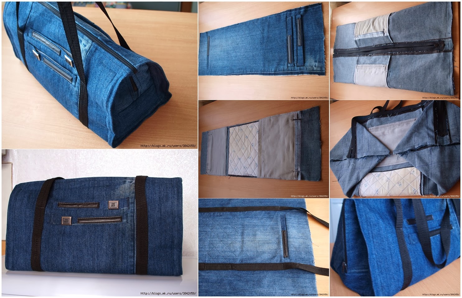 Recycle Old Jeans Into Zippered Bag - DIY Craft Projects