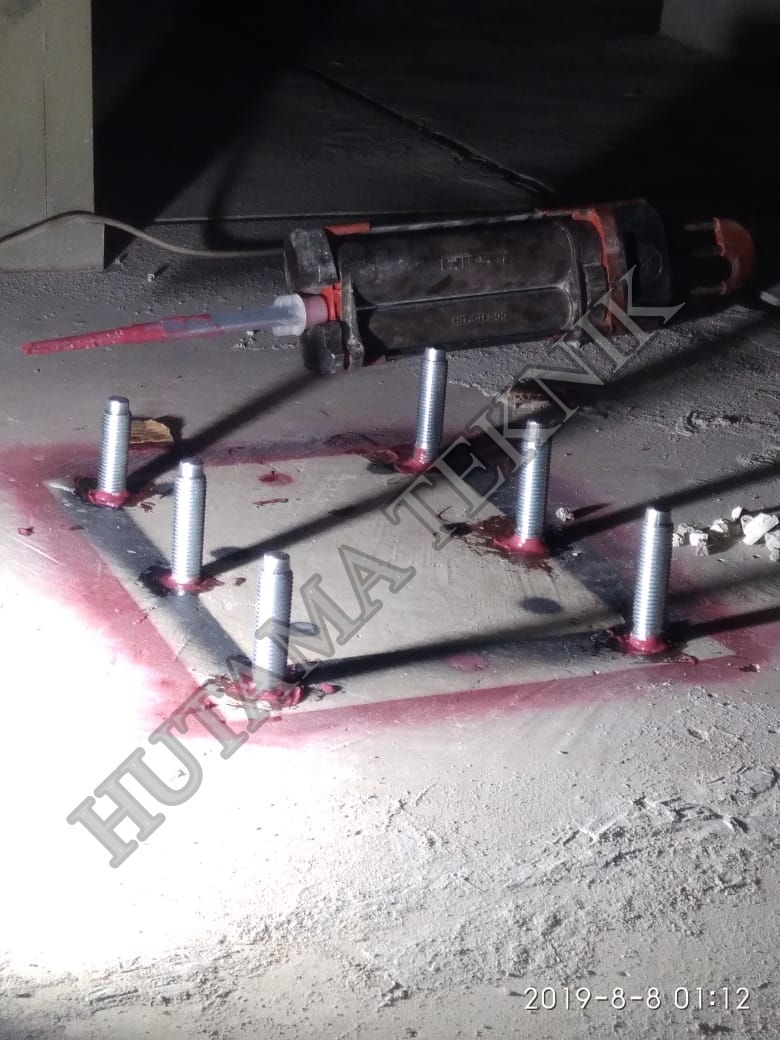 Aplikator Chemical Anchor Hilti Chemical Hilti HIT RE 500 V3 dengan