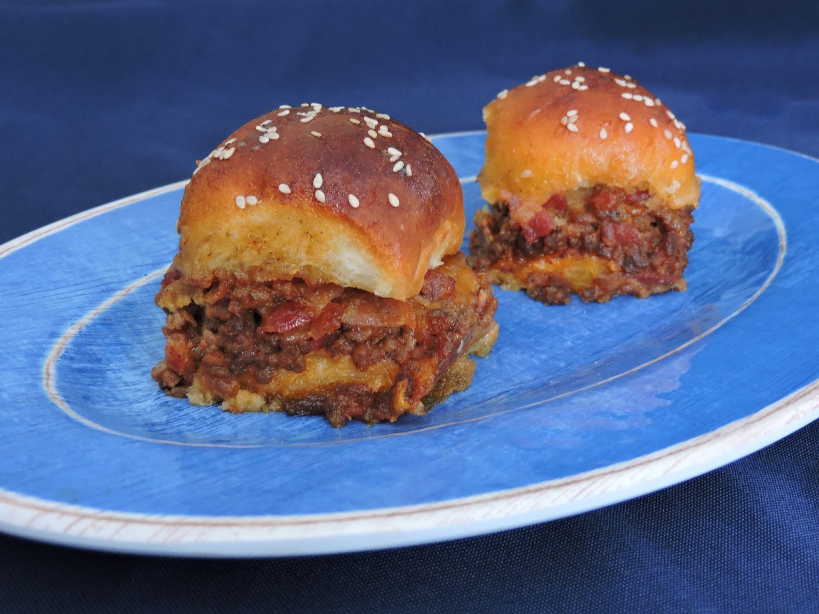 Bacon Cheeseburger Slider Bake don't halve the recipe!
