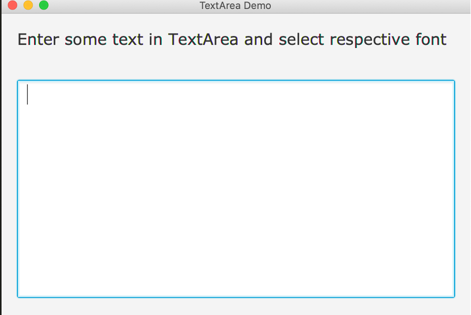 Programming for beginners: JavaFX: TextArea