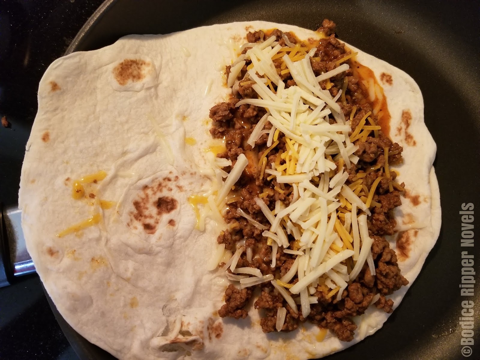 BAKING RECIPES, REVIEWED CHEESY GROUND BEEF QUESADILLAS from Girl