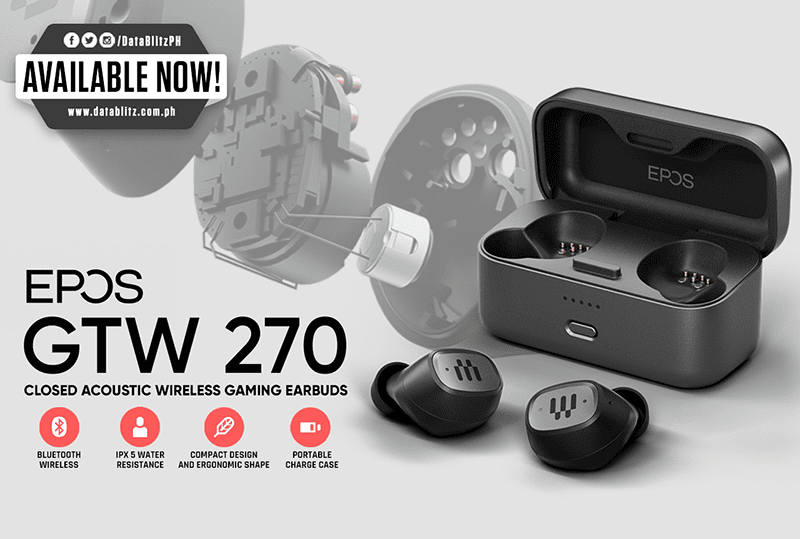 EPOS GTW 270 Closed Acoustic Wireless Gaming Earbuds now available in PH—priced at PHP 7,995