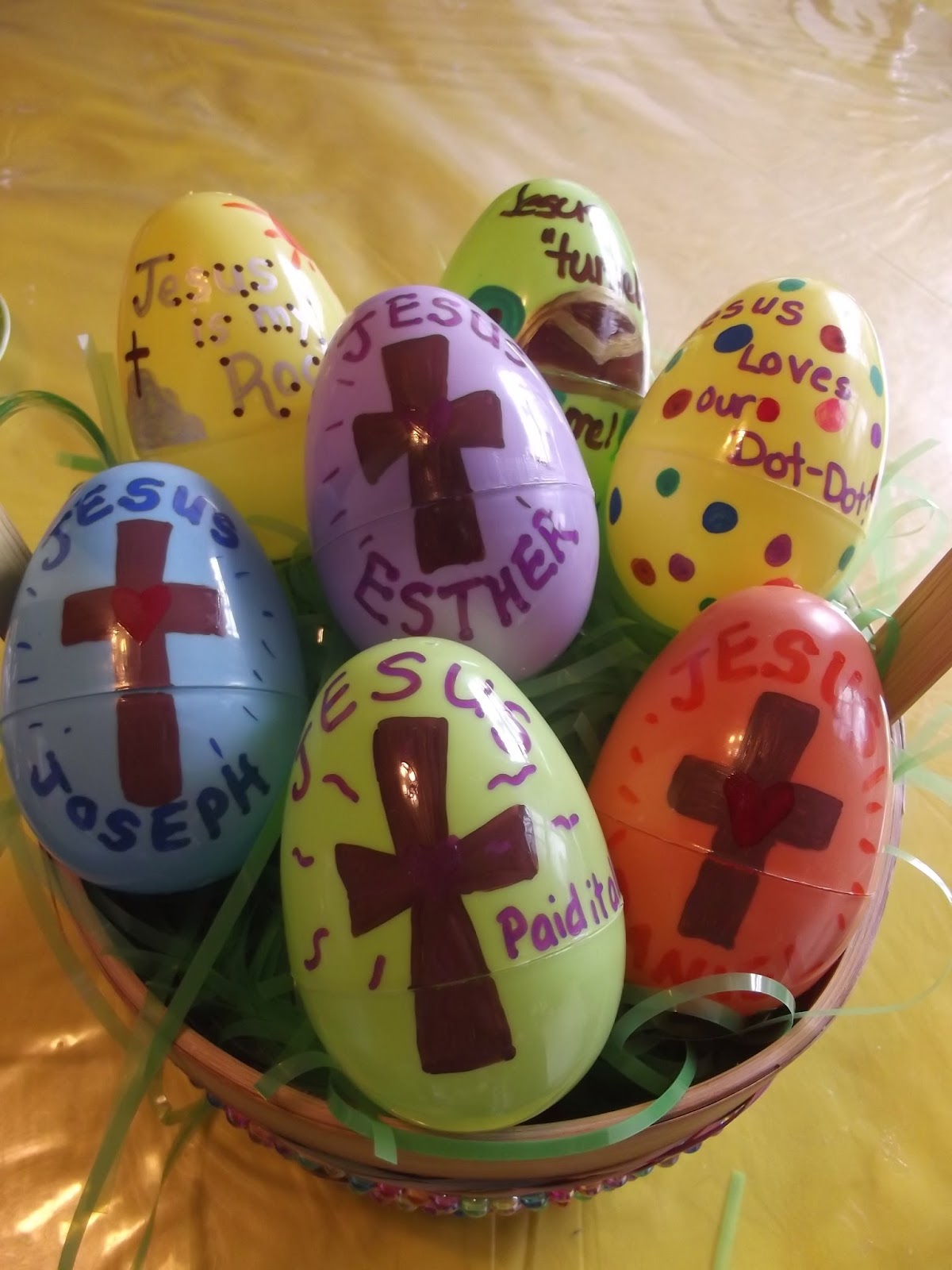 Just a Girl...Who Loves: Decorating PLASTIC Easter Eggs