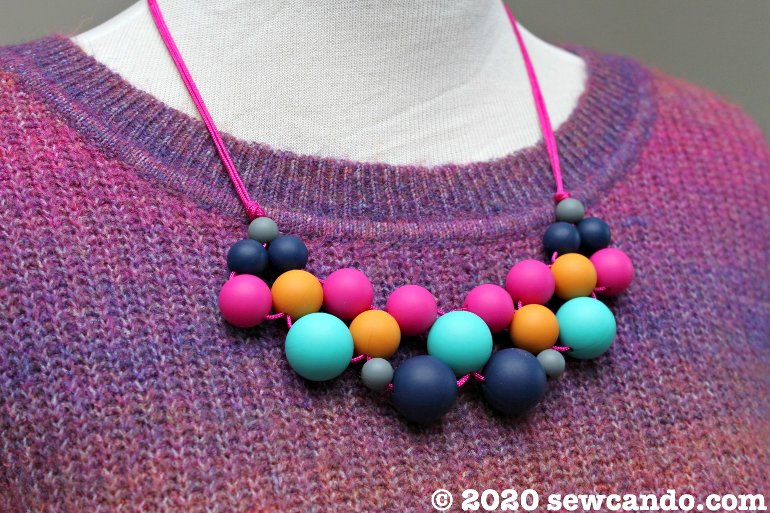 Sew Can Do Easy Baby Friendly Silicone Statement Necklace