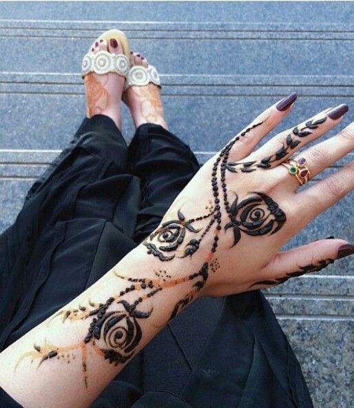 Latest Khaleeji Henna Designs Latest Khaleeji Henna Designs