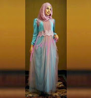 Model gaun pesta muslim modern