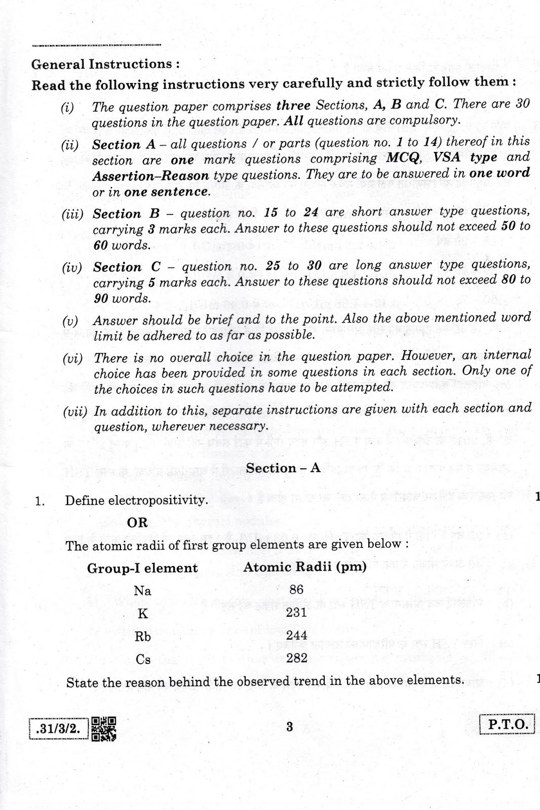CBSE Board Class 10 201920 Science Question Paper PDF!