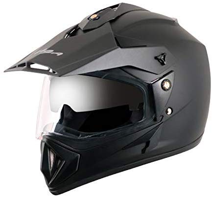 Vega Off Road OR-D/V-DK_M Motocross Helmet (Dull Black, M) 