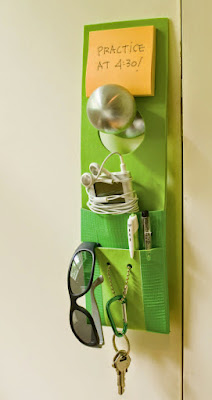 This door hanger is made out of a simple peice of craft foam. (Disney FamilyFun/MCT)