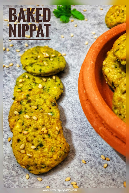 Nippatu is a perfect accompaniment for evening tea time snack . A traditional savory snack from karnataka,baked nippats have become popular now a days , baked nippat, mini nippat,baked mini nippatu, small nippatu , how to bake nippats, oil free nippat , no deep fry nippat ,karnataka special nippat